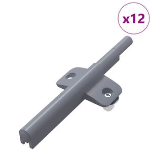 vidaXL L&aacute;gy z&aacute;r&oacute;d&aacute;s&uacute; leng&eacute;scsillap&iacute;t&oacute; 12 pcs Sz&uuml;rke 125 x 47 x 15 mm