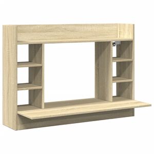 vidaXL sonoma t&ouml;lgy sz&iacute;nű szerelt fa fali &iacute;r&oacute;asztal 105 x 48 x 75 cm