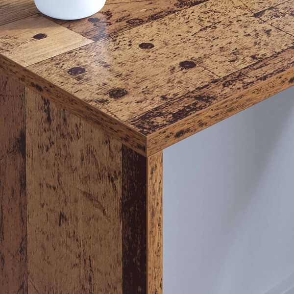 vidaXL Falra szerelhető &iacute;r&oacute;asztal &Ouml;reg fa 80 x 45 x 30 cm Faanyag