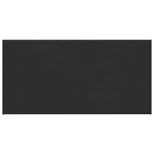 vidaXL Ablakp&aacute;rk&aacute;ny Fekete fa erezetű 100 x 40 x 4,5 cm PVC