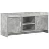 vidaXL TV szekr&eacute;ny 102 x 33 x 47 cm Betonsz&uuml;rke Szerelt Fa