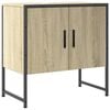 vidaXL sonoma t&ouml;lgy szerelt fa f&uuml;rdőszobai mosd&oacute;szekr&eacute;ny 60x33x60 cm