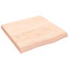 vidaXL kezeletlen t&ouml;m&ouml;r t&ouml;lgyfa fali polc 60x60x(2-6) cm