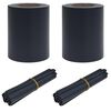 vidaXL Kerti privacy k&eacute;pernyők 2 pcs S&ouml;t&eacute;tsz&uuml;rke 35 x 0,19 m PVC