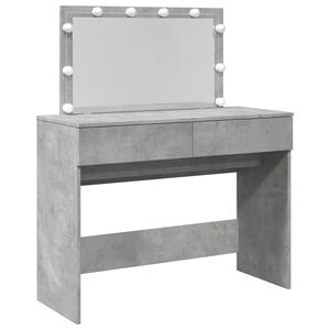 vidaXL betonsz&uuml;rke f&eacute;s&uuml;lk&ouml;dőasztal LED-del 100 x 40 x 120 cm