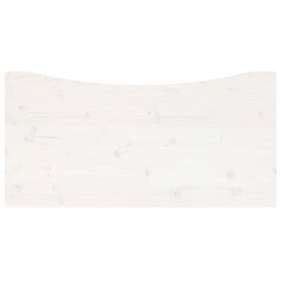 vidaXL fehér tömör fenyőfa asztallap 100 x 50 x 2,5 cm
