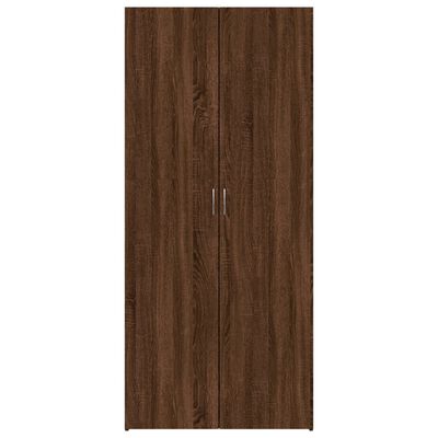 vidaXL barna tölgyszínű szerelt fa cipősszekrény 80 x 35,5 x 180 cm