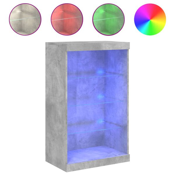 vidaXL betonsz&uuml;rke t&aacute;lal&oacute;szekr&eacute;ny LED-vil&aacute;g&iacute;t&aacute;ssal 60,5 x 37 x 100 cm