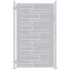 vidaXL Kerti kapu 85 x 120 cm Rozsdamentes Ac&eacute;l Ez&uuml;st Z&aacute;rolhat&oacute;