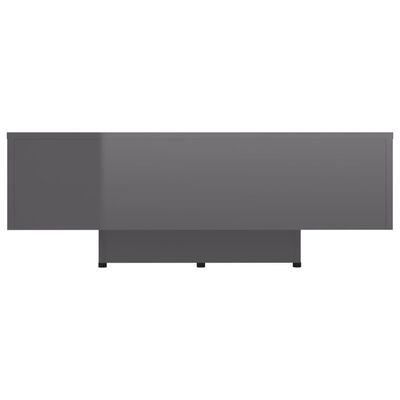 vidaXL magasfényű szürke forgácslap dohányzóasztal 85 x 55 x 31 cm