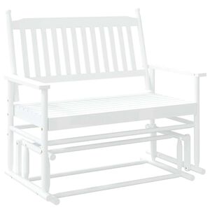 vidaXL feh&eacute;r t&ouml;m&ouml;r ny&aacute;rfa hintapad 118 x 70 x 104,5 cm