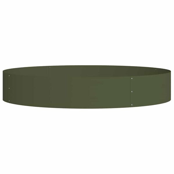 vidaXL Kerti cser&eacute;p Oliva z&ouml;ld 120 x 120 x 20 cm Ac&eacute;l