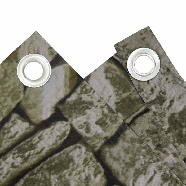 vidaXL kőmint&aacute;s PVC bel&aacute;t&aacute;s elleni erk&eacute;lyparav&aacute;n 300 x 75 cm