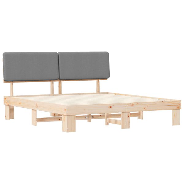 vidaXL &Aacute;gykeret K&aacute;rpitozott Fejt&aacute;ml&aacute;val Vil&aacute;gossz&uuml;rke 180 x 200 cm