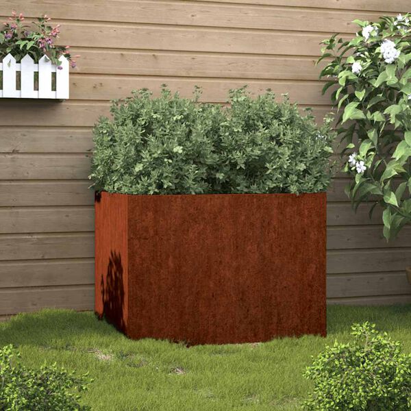 vidaXL corten ac&eacute;l n&ouml;v&eacute;nytart&oacute; 62x47x46 cm