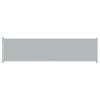 vidaXL szürke behúzható oldalsó terasz-napellenző 600 x 160 cm
