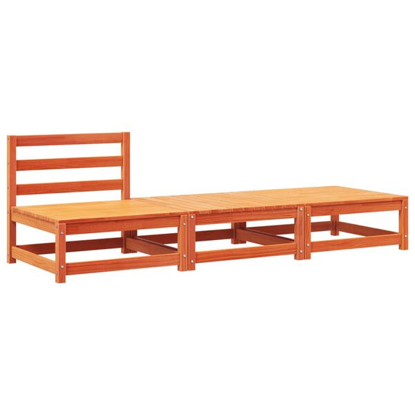 vidaXL kerti karfa nélküli kanapé párnával és lábtartóval