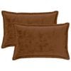vidaXL P&aacute;rna huzat 2 db HOUTEN Vil&aacute;gos Barna 50 x 80 cm Flanell