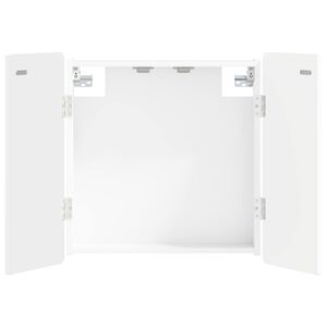 vidaXL Darts szekr&eacute;ny ZWOLLE Feh&eacute;r 52,5 x 10,5 x 57,5 cm Szerelt Fa