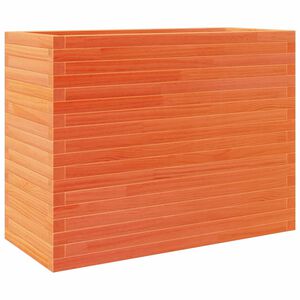 vidaXL viaszbarna t&ouml;m&ouml;r fenyőfa kerti vir&aacute;gtart&oacute; 90 x 40 x 68,5 cm