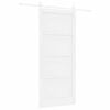 vidaXL Cs&uacute;sz&oacute; ajt&oacute; 93 x 211 cm Szerelt Fa Feh&eacute;r