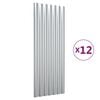 vidaXL 12 db ez&uuml;st porsz&oacute;rt ac&eacute;l tetőpanel 100 x 36 cm