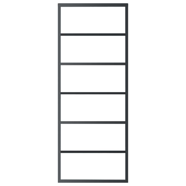 vidaXL ESG &uuml;veg &eacute;s alum&iacute;nium tol&oacute;ajt&oacute; f&eacute;mszerelv&eacute;ny-szettel 76x205 cm