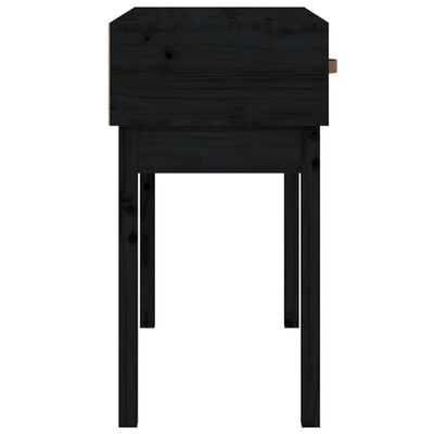 vidaXL fekete tömör fenyőfa tálalóasztal 76,5 x 40 x 75 cm