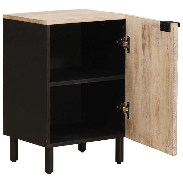 vidaXL F&uuml;rdőszoba Sz&eacute;k&eacute;ny ajt&oacute;val Feh&eacute;r 38 x 33 x 58 cm T&ouml;m&ouml;r Mang&oacute;f&aacute;t