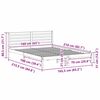 vidaXL Ágykeret fejtámlával Faggyú barna 160 x 210 cm Tömör fenyőfa
