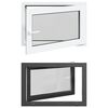 vidaXL D&ouml;nthető &eacute;s forgathat&oacute; pinceablak RISOR 90 x 50 cm PVC &eacute;s &Uuml;veg