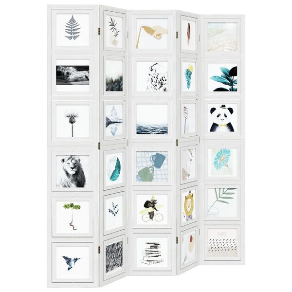 vidaXL 5 paneles feh&eacute;r t&ouml;m&ouml;r cs&aacute;sz&aacute;rfa t&eacute;relv&aacute;laszt&oacute;