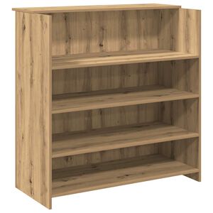 vidaXL recepci&oacute;s pult k&eacute;zműves t&ouml;lgy 100x50x103,5 cm szerelt fa