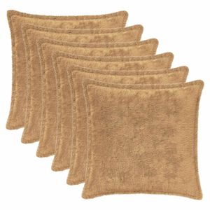 vidaXL P&aacute;rna huzat 6 db HOUTEN T&oacute;psz&iacute;nű 30 x 30 cm Műny&uacute;l Szőr