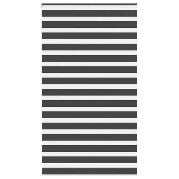 vidaXL zebraf&uuml;gg&ouml;nnyel fekete sz&ouml;vetsz&eacute;less&eacute;g 130,9 cm poli&eacute;szter