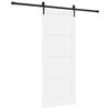 vidaXL Cs&uacute;sz&oacute; ajt&oacute; ORKDAL Feh&eacute;r 83 x 202 cm T&ouml;m&ouml;r Fenyőfa