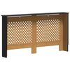 vidaXL fekete MDF radi&aacute;torburkolat 152 x 19 x 81,5 cm