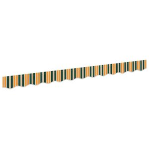 vidaXL Napellenző d&iacute;sz&eacute;l csere Z&ouml;ld &eacute;s S&aacute;rga 330 x 20 cm Poli&eacute;szter