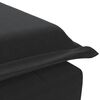 vidaXL fekete bársony masszírozó dívány hengerpárnával