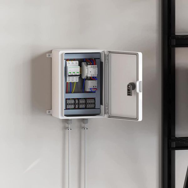 vidaXL Vezérlőszekrény Szürke 21 x 13 x 28 cm ABS Műanyag