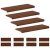 vidaXL L&eacute;pcsőfok 12 db 70 x 25 x 2 cm S&ouml;t&eacute;t Barna T&ouml;m&ouml;r T&ouml;lgyfa