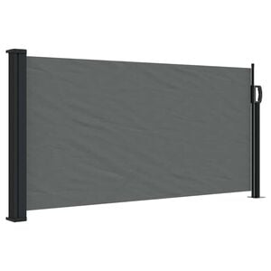 vidaXL antracitsz&uuml;rke beh&uacute;zhat&oacute; oldals&oacute; napellenző 100 x 300 cm