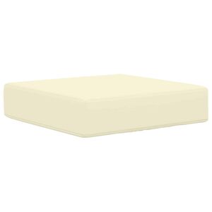 vidaXL K&uuml;lt&eacute;ri &uuml;lőp&aacute;rna Kr&eacute;m 40 x 40 x 8 cm 100% poli&eacute;szter