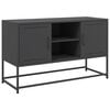 vidaXL fekete ac&eacute;l TV-szekr&eacute;ny 100,5x39x60,5 cm