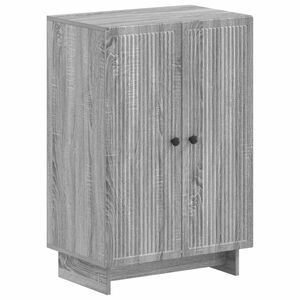vidaXL Cipőszekr&eacute;ny EDE 59,5 x 39,5 x 90 cm Szerelt Fa Sz&uuml;rke Sonoma
