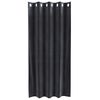 vidaXL Függönyök függönyökkel 2 pcs Sötétszürke 140 x 175 cm Bársony