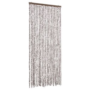 vidaXL t&oacute;psz&iacute;nű &eacute;s feh&eacute;r zsen&iacute;lia rovarf&uuml;gg&ouml;ny 90 x 220 cm