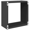 vidaXL 6 db sz&uuml;rke fali kockapolc 30 x 15 x 30 cm