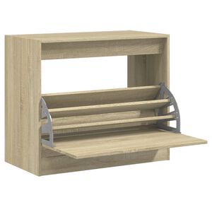 vidaXL sonoma t&ouml;lgy sz&iacute;nű szerelt fa cipőszekr&eacute;ny 80x42x69 cm