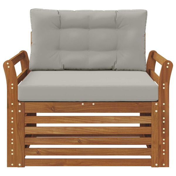 vidaXL K&uuml;lt&eacute;ri kanap&eacute; szett T&ouml;m&ouml;r ak&aacute;cfa &eacute;s poli&eacute;szter Term&eacute;szetes